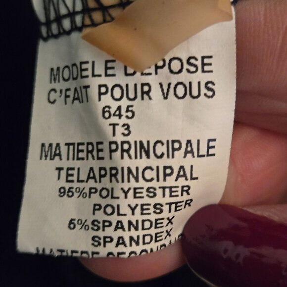 C Fait Pour Vous Unique Witchy Goth Sheer Overlay Dress Size XL - Picture 9 of 10